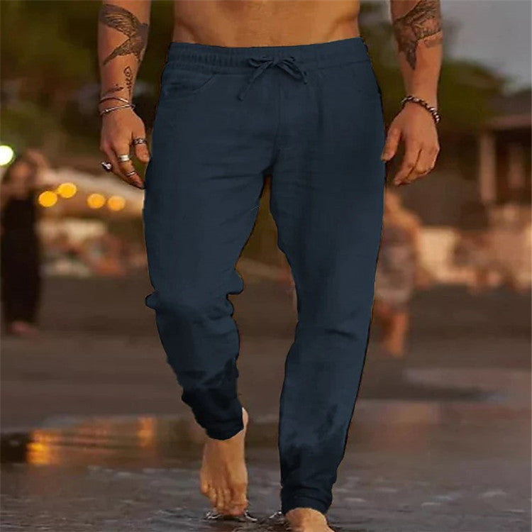 Pantalones de playa sueltos para hombre