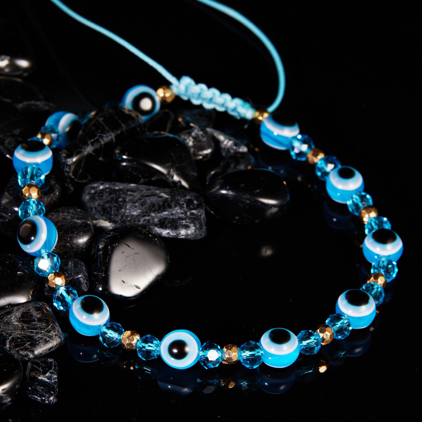 Eye Crystal Bead Bracelet