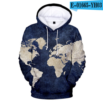 SUDADERA CON CAPUCHA MAPA