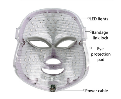 Máscara de belleza facial LED