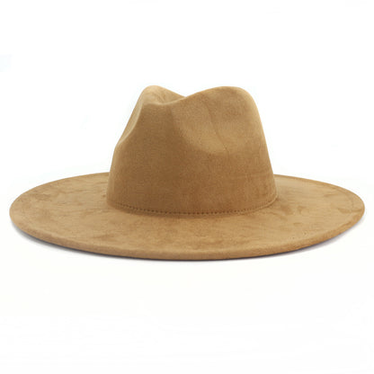 Suede Flat Edge Gentlemen's Hat