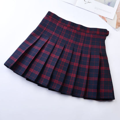 High-waisted college skirt