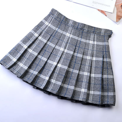 High-waisted college skirt