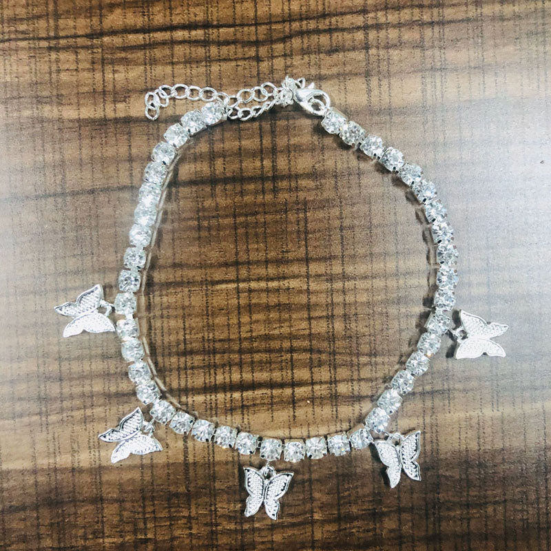 Butterfly anklet