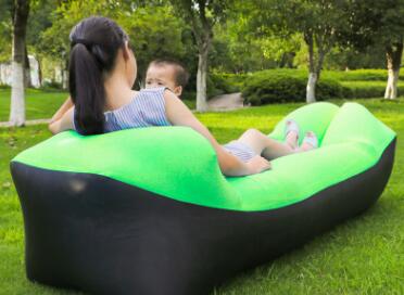 Sofá de aire al aire libre, tumbona de hinchado rápido, tumbona para colgar en la playa, cama de aire, saco de dormir plegable, sofá perezoso