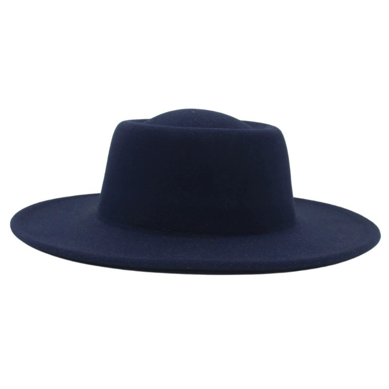 Sombrero Fedora retro de ala ancha de 8 cm