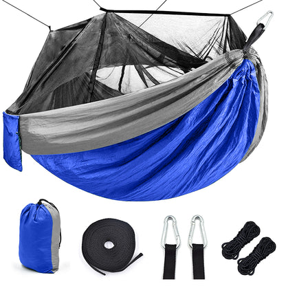 Hamaca para acampar al aire libre con mosquitera