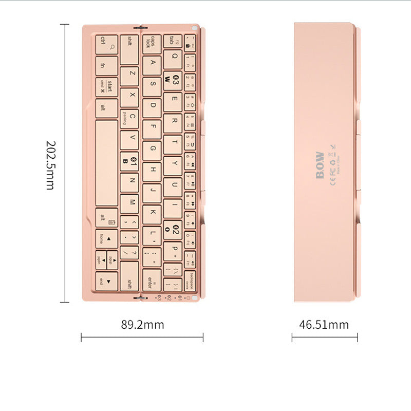 Mini Folding Wireless Bluetooth Keyboard