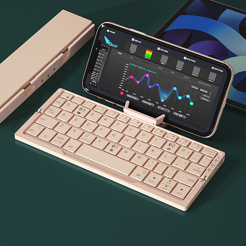 Mini Folding Wireless Bluetooth Keyboard