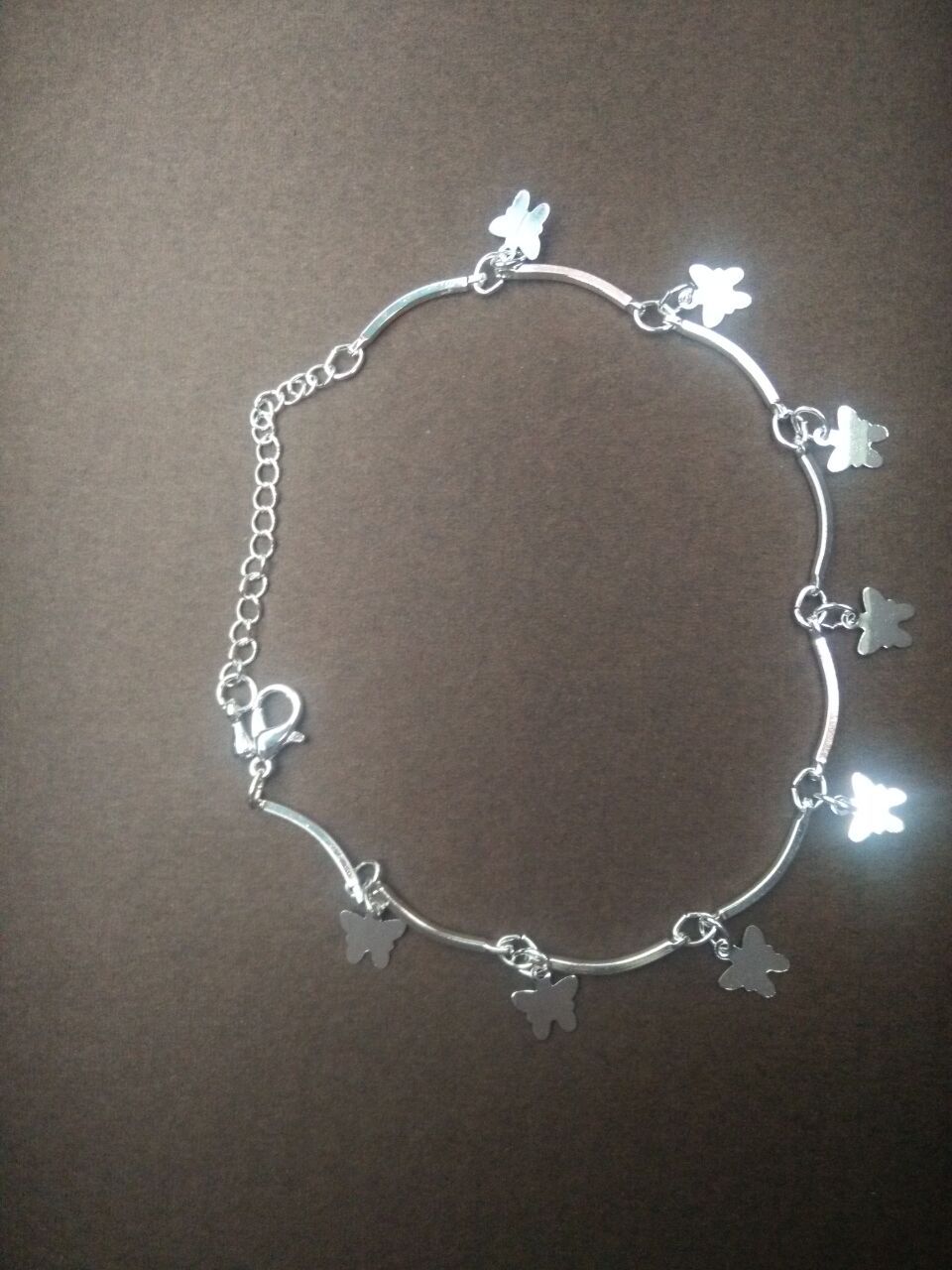 Peach Heart Anklet