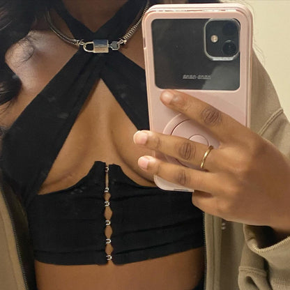 Halter Wrap Crop Top