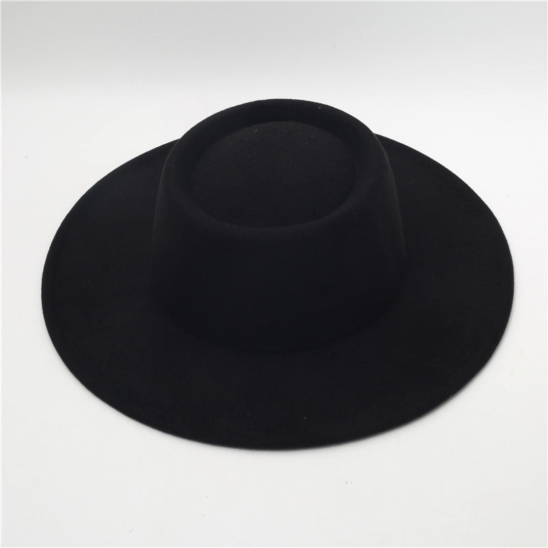 Sombrero Fedora retro de ala ancha de 8 cm