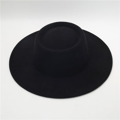 Sombrero Fedora retro de ala ancha de 8 cm