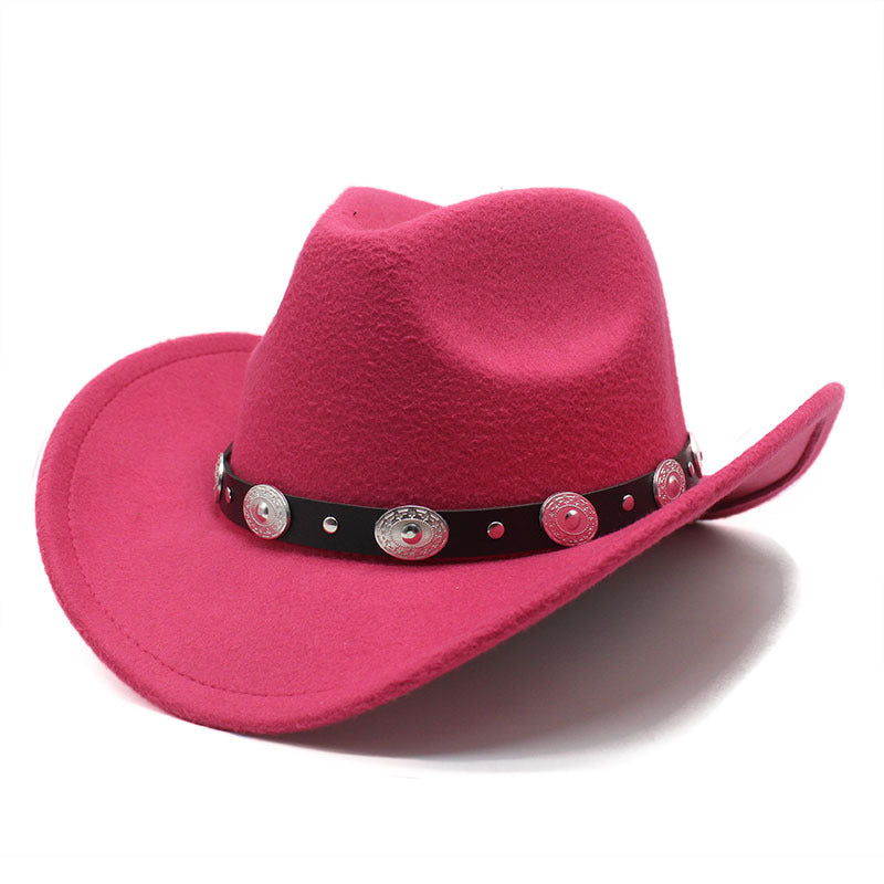 Minority Style Woolen Western Cowboy Hats