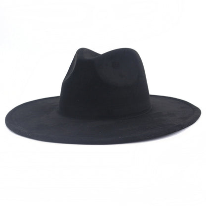 Suede Flat Edge Gentlemen's Hat