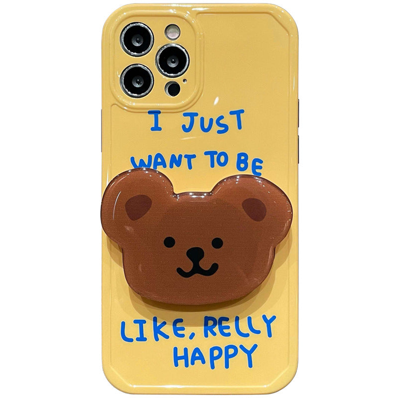 Funda para teléfono con oso de dibujos animados