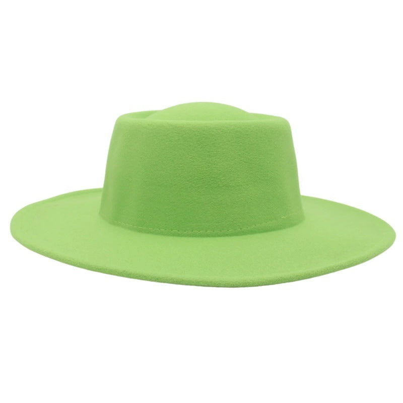 Sombrero Fedora retro de ala ancha de 8 cm