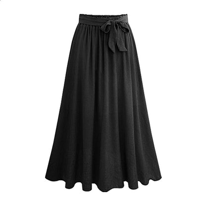 Plus size women's ruffle skirt