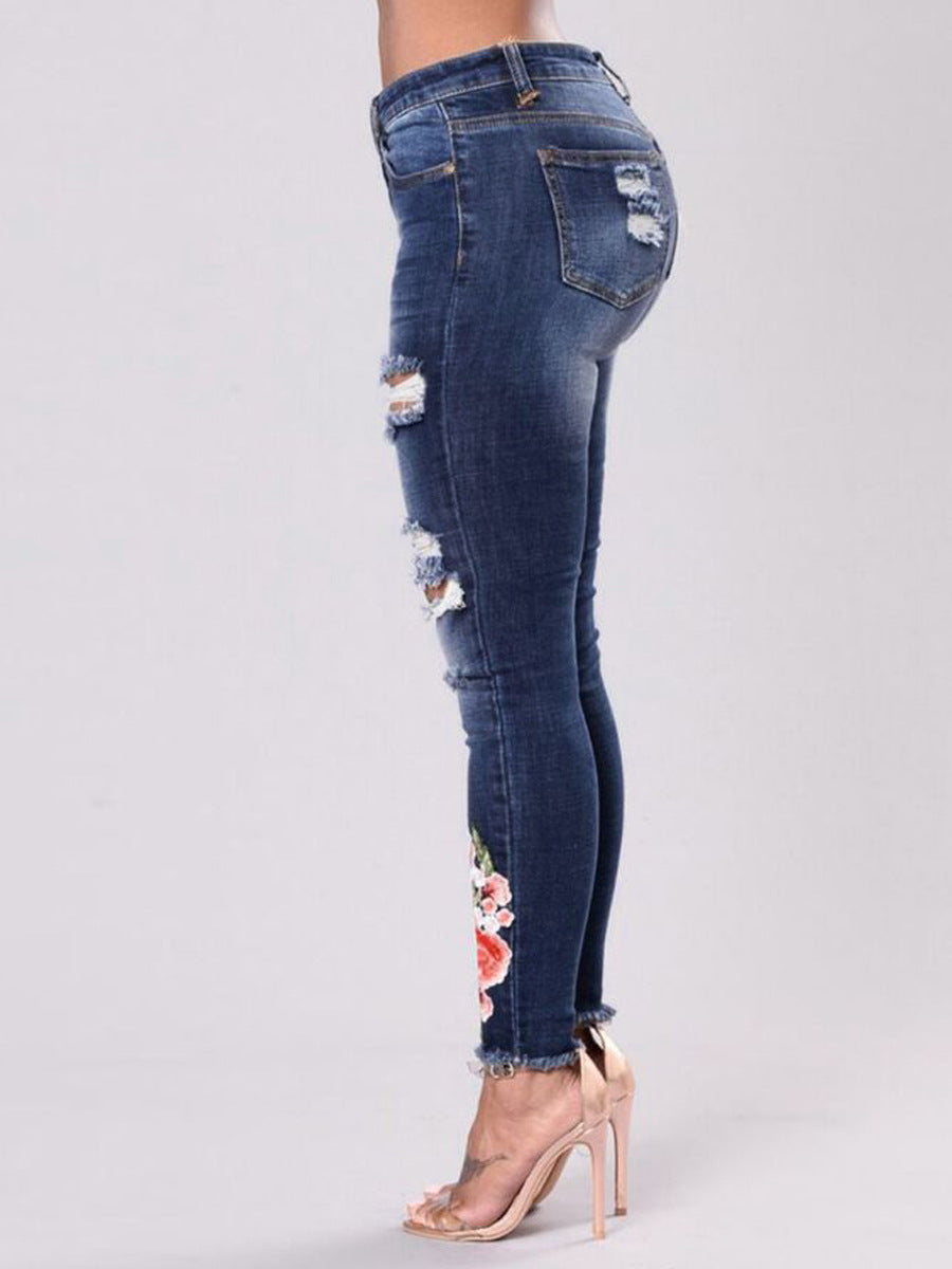 Denim Pencil Pants