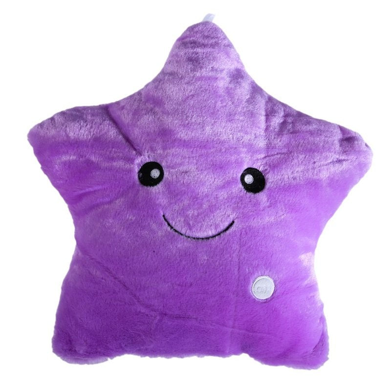 LED Light Stars Plush Pillow