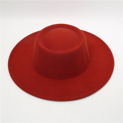 Sombrero Fedora retro de ala ancha de 8 cm