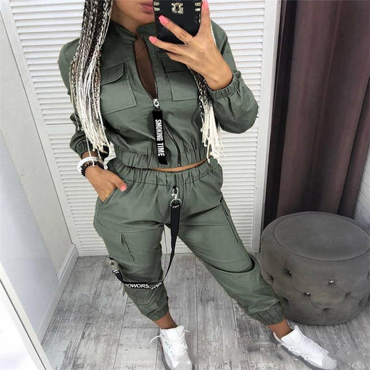 Two piece track suit