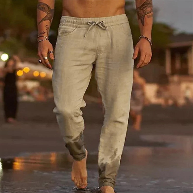 Pantalones de playa sueltos para hombre