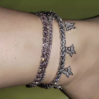 Butterfly anklet