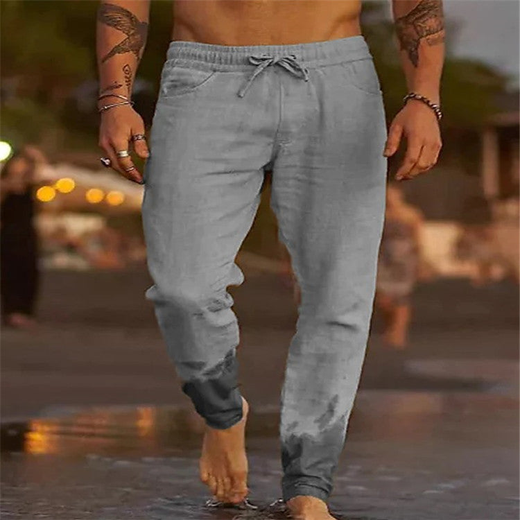 Pantalones de playa sueltos para hombre