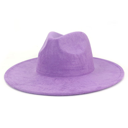 Suede Flat Edge Gentlemen's Hat