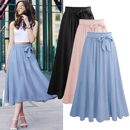 Plus size women's ruffle skirt