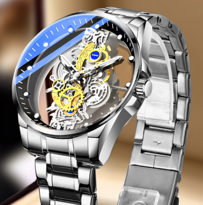 Luxury Skeleton Automatic Quartz Watch