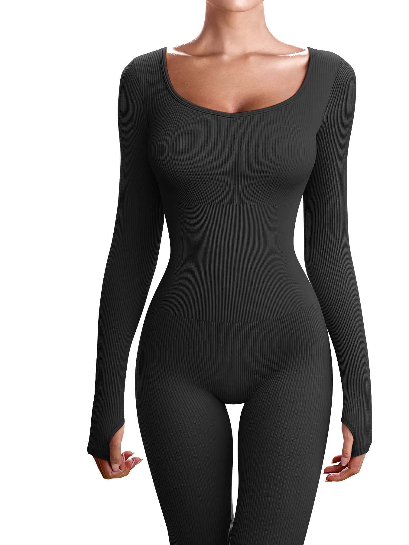 Long Sleeve Sports Yoga Jumpsuit