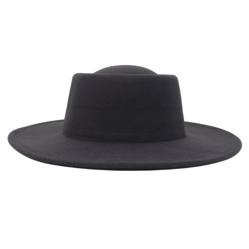 Sombrero Fedora retro de ala ancha de 8 cm