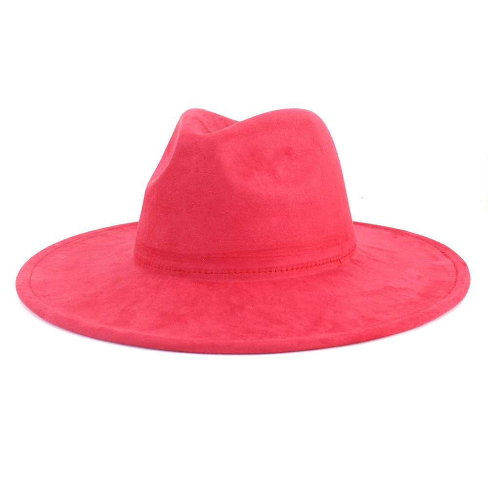 Suede Flat Edge Gentlemen's Hat