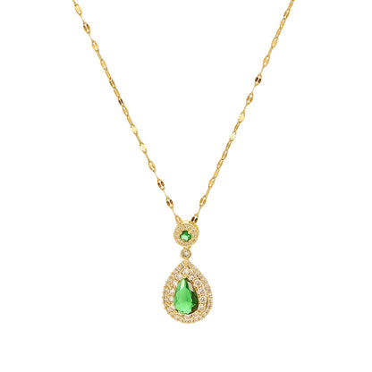 Emerald Pendant Necklace