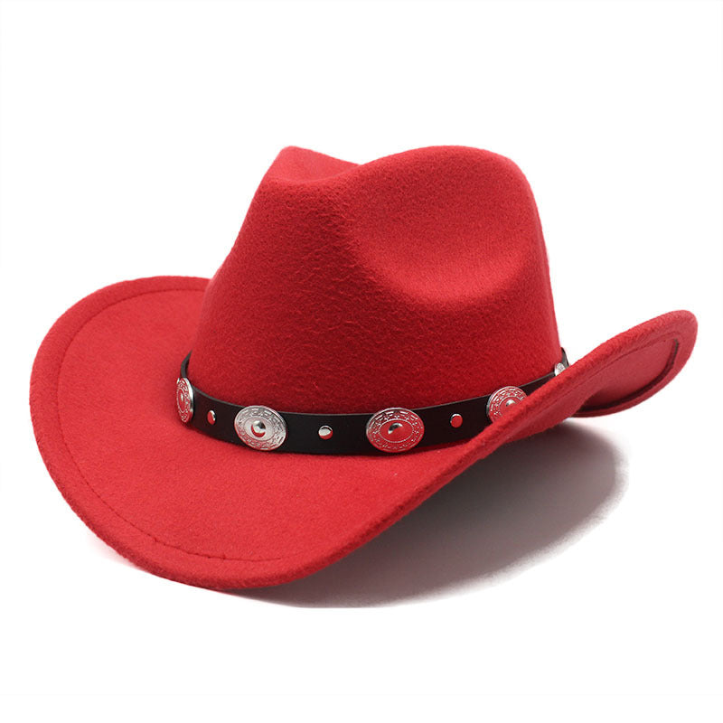 Minority Style Woolen Western Cowboy Hats