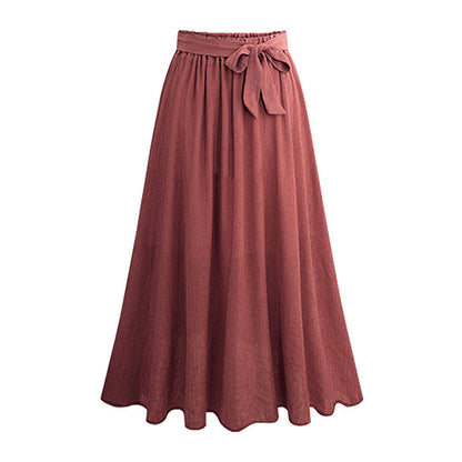 Plus size women's ruffle skirt