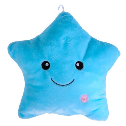 LED Light Stars Plush Pillow