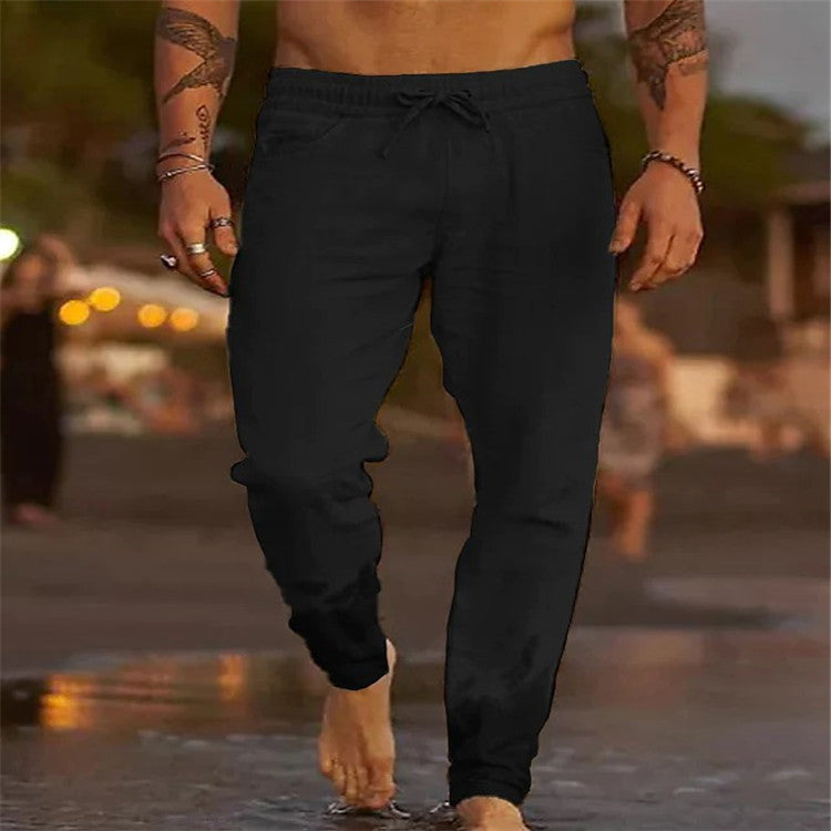 Pantalones de playa sueltos para hombre