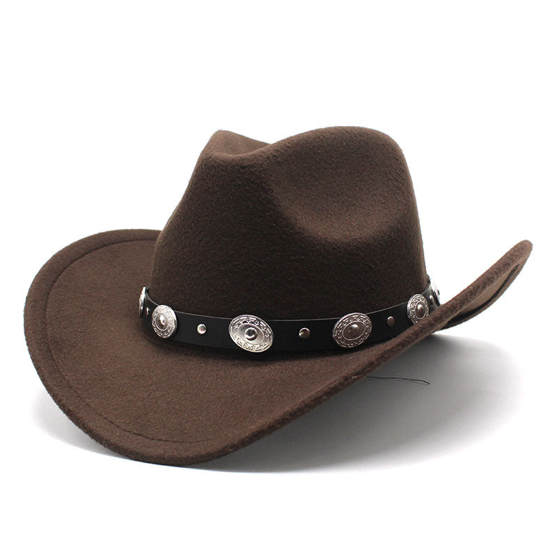 Minority Style Woolen Western Cowboy Hats