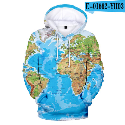 SUDADERA CON CAPUCHA MAPA