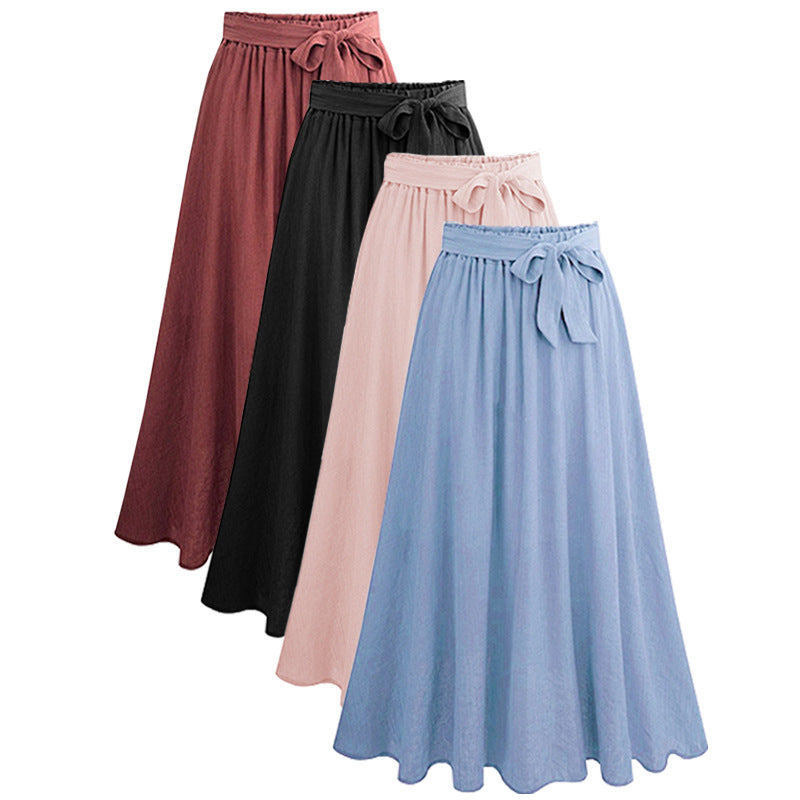 Plus size women's ruffle skirt