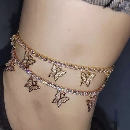 Butterfly anklet