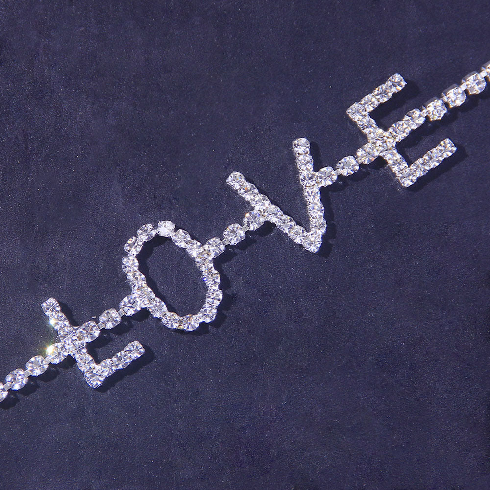 Tobillera con letras LOVE