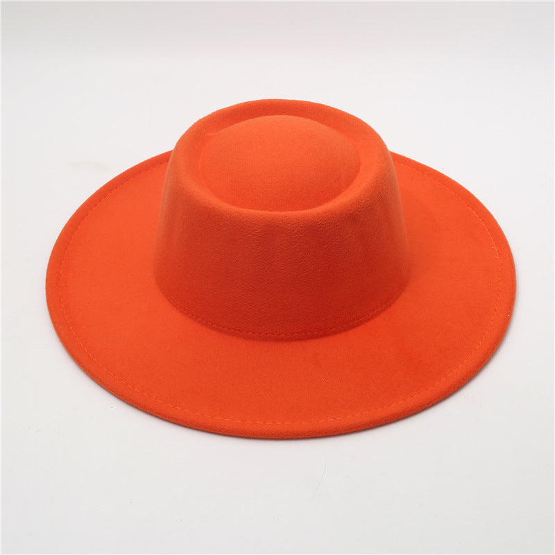 Sombrero Fedora retro de ala ancha de 8 cm