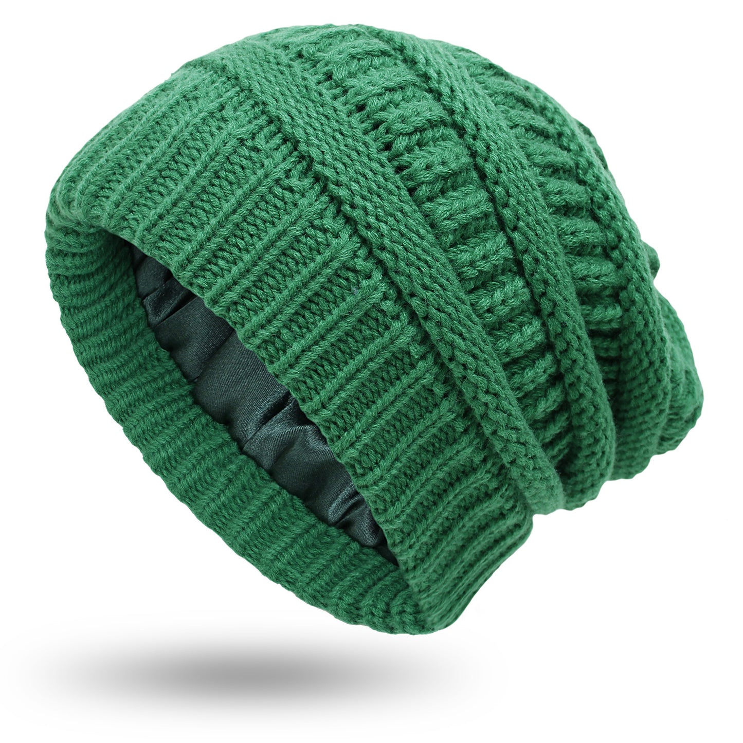 Gorro de lana satinada