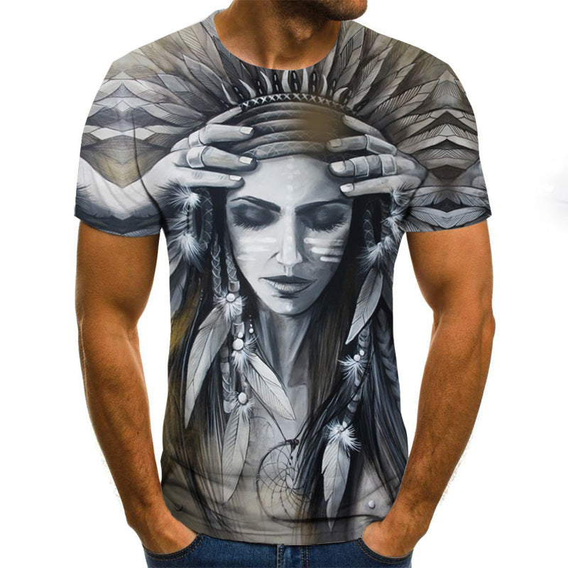 Horror Print Short Sleeve T-Shirts