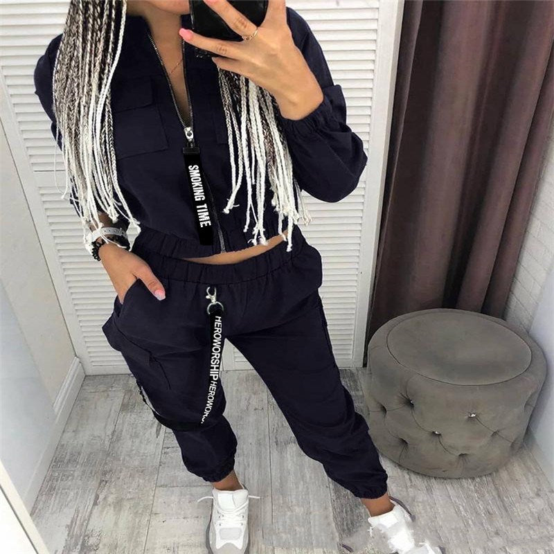 Two piece track suit