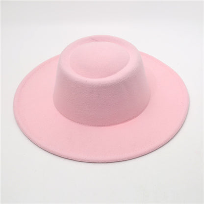 Sombrero Fedora retro de ala ancha de 8 cm